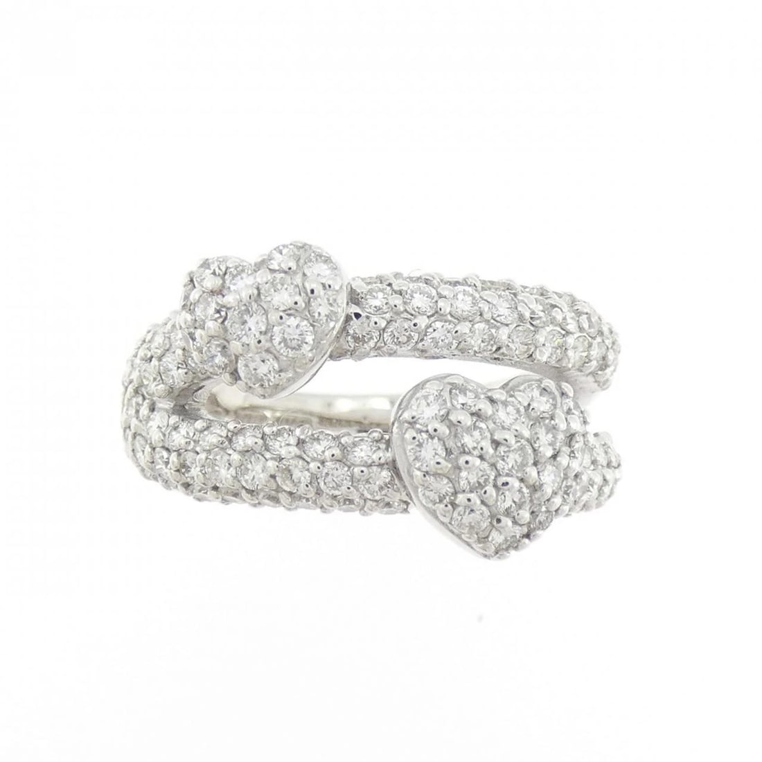 PONTE VECCHIO DIAMOND RING: Ponte Vecchio Diamond Ring Brand: Ponte Vecchio Type: Ring Material: K18 White Gold, Main Stone/Creation Natural Color: White Size: 3.5-4 (US size) Accessories: None Accessories Notice: When