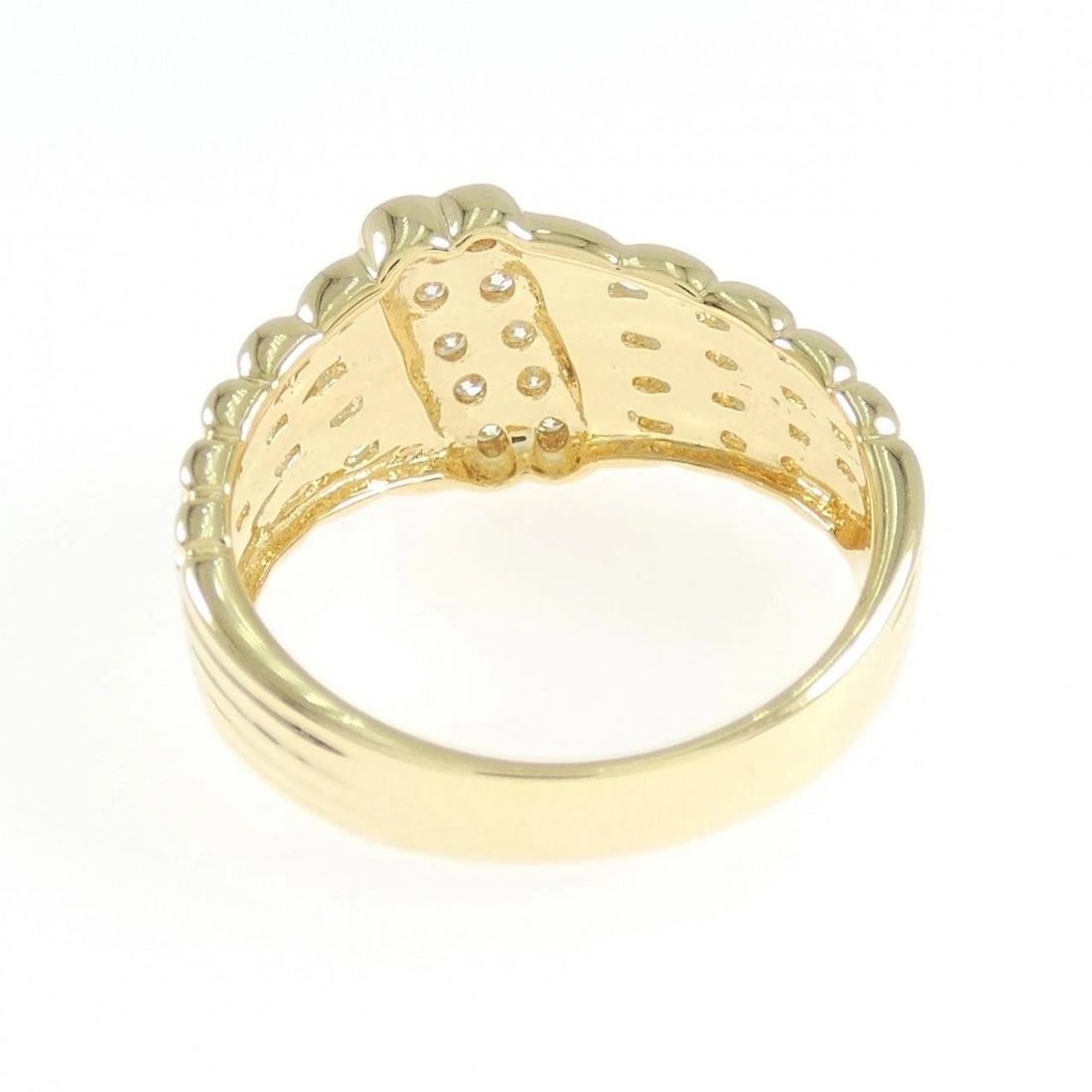 K18YG DIAMOND RING: K18YG Diamond Ring Brand: Unbranded Type: Ring Material: K18 Yellow Gold, Main Stone/Creation Natural Color: Yellow Gold Size: 6.5 ( US size) Accessories: None Accessories Notice: When pur