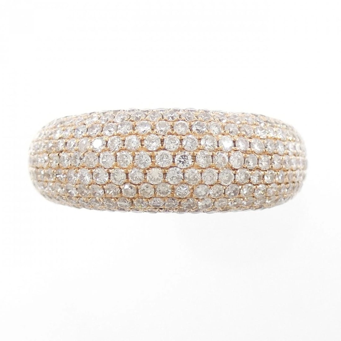 K18PG PAVE DIAMOND RING - 2
