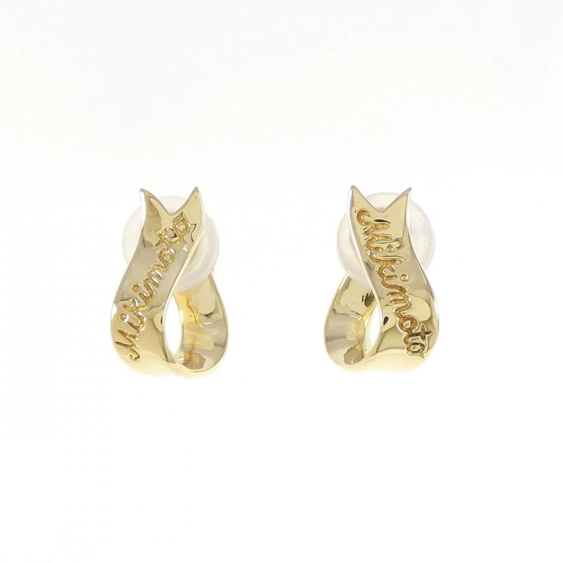 MIKIMOTO K18YG EARRINGS: MIKIMOTO K18YG Earrings Brand: MIKIMOTO Type: Earrings Material: K18 Yellow Gold, Color: Yellow Gold Size: ActualSize HxW: 14.7mmx8.1mm Accessories: None Accessories Notice: When purchasing
