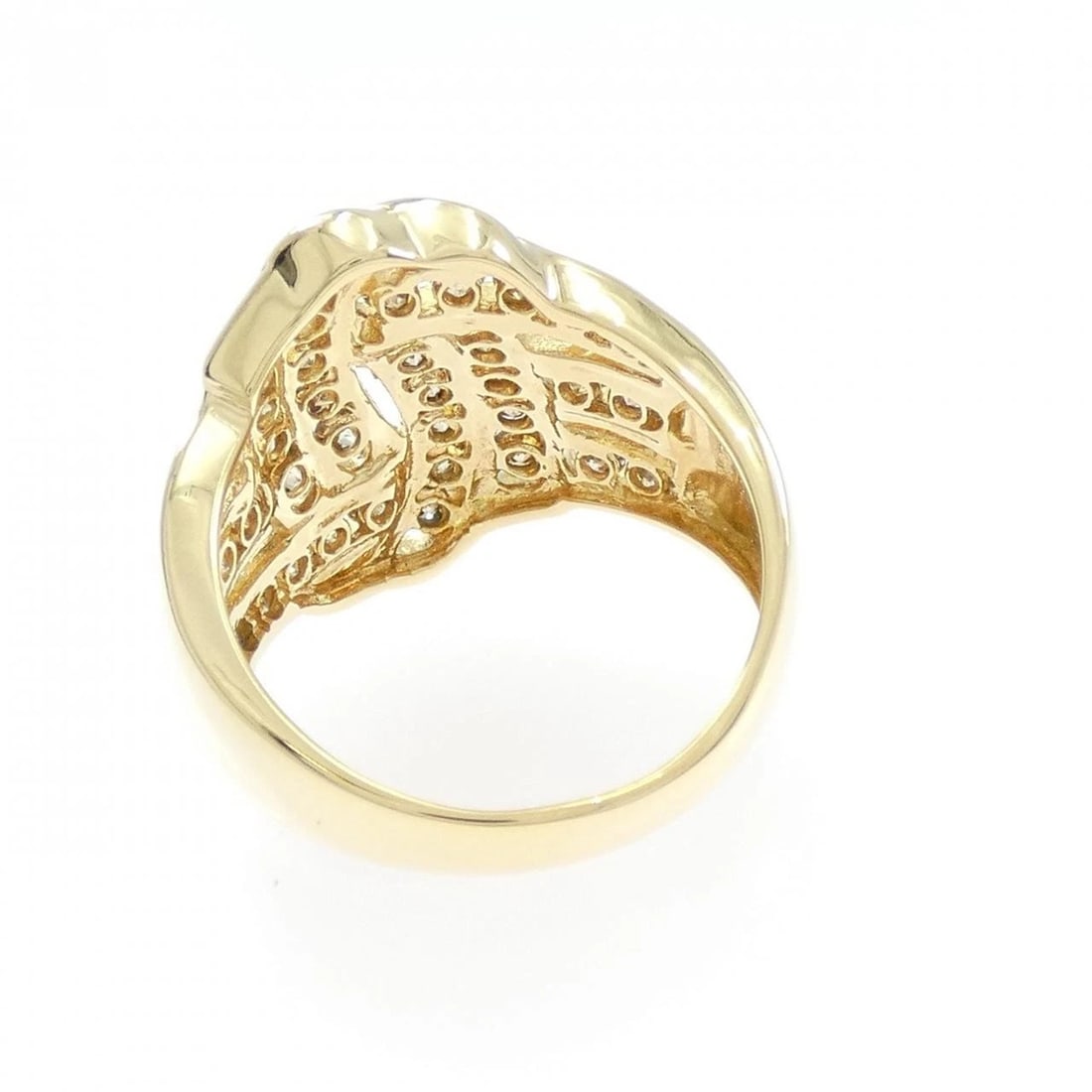 K18YG DIAMOND RING - 3