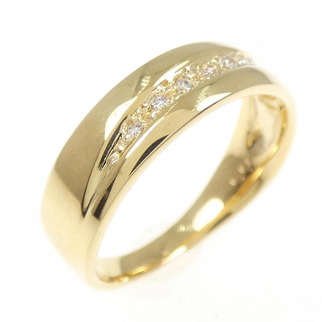 K18YG DIAMOND RING: K18YG Diamond Ring Brand: Unbranded Type: Ring Material: K18 Yellow Gold, Main Stone/Creation Natural Color: Yellow Gold Size: 6 US Accessories: None Accessories Notice: When purchasing pr