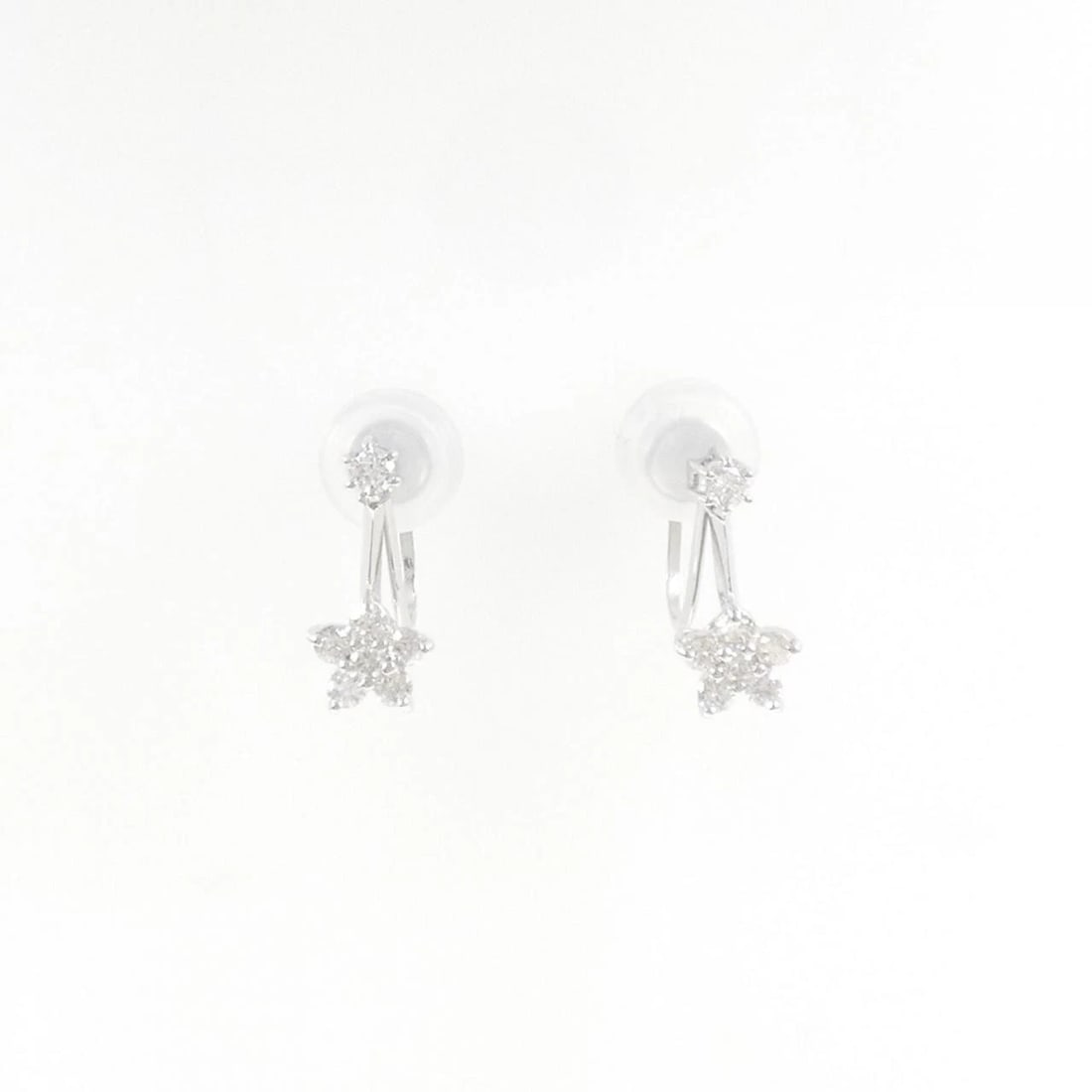 PONTE VECCHIO DIAMOND EARRINGS: Ponte Vecchio Diamond Earrings Brand: Ponte Vecchio Type: Earrings Material: K18 White Gold Platinum 900, Main Stone/Creation Natural Color: White Gold Platinum Size: ActualSize HxW: