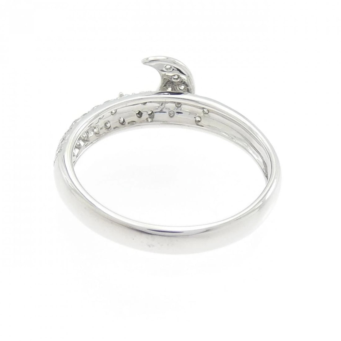 K18WG MOON DIAMOND RING - 3