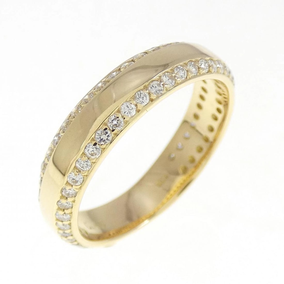 K18YG DIAMOND RING: K18YG Diamond Ring Brand: Unbranded Type: Ring Material: K18 Yellow Gold, Main Stone/Creation Natural Color: Yellow Gold Size: 6 US Accessories: None Accessories Notice: When purchasing pr