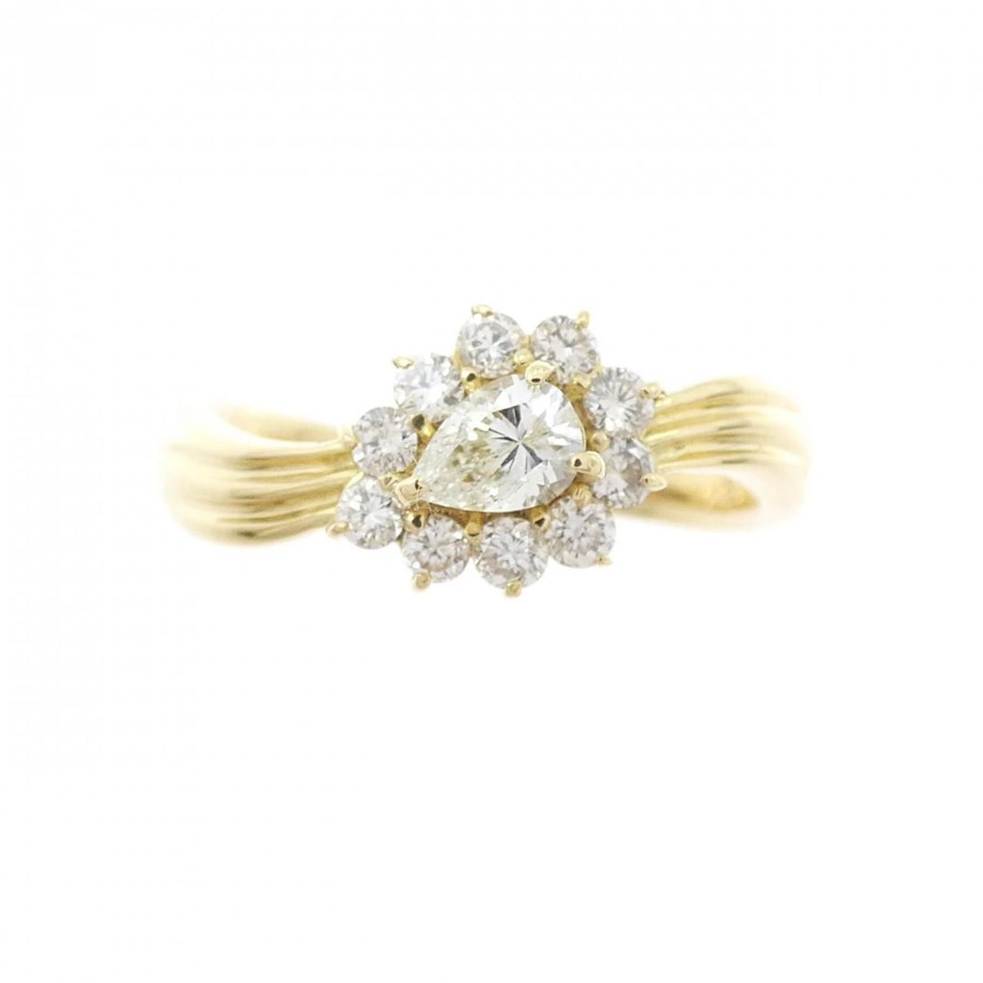 K18YG DIAMOND RING - 2