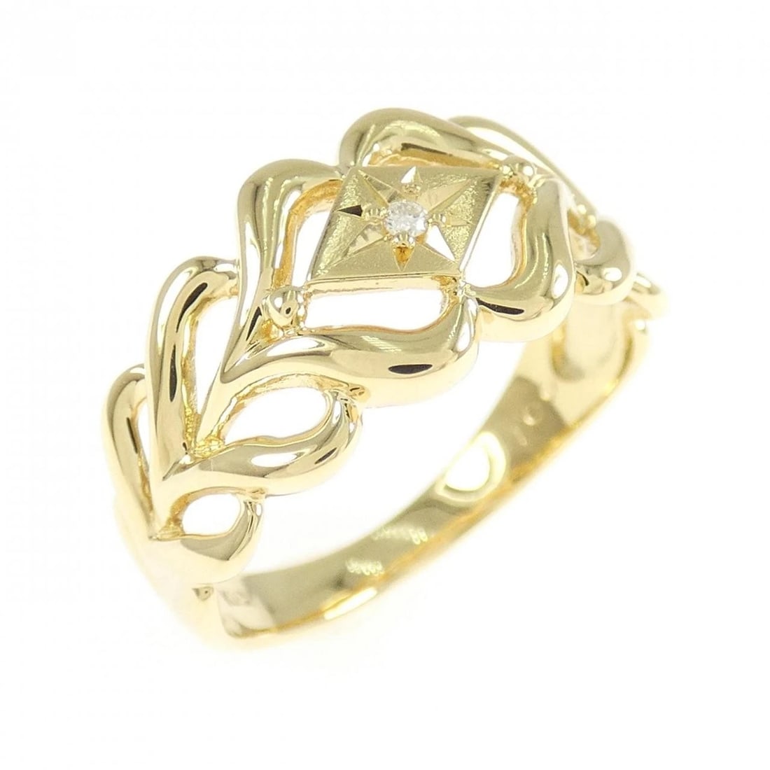 K18YG DIAMOND RING (1 of 3)