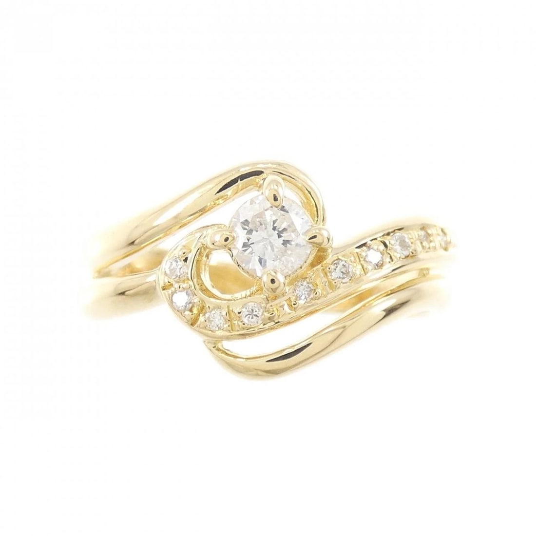 K18YG DIAMOND RING - 2