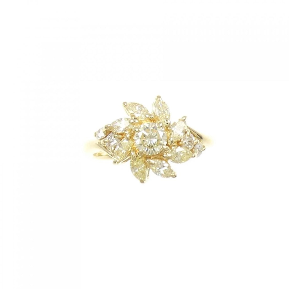 K18YG DIAMOND RING - 2