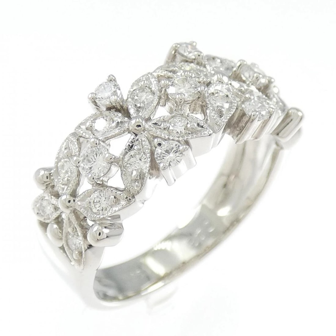 PT850 DIAMOND RING: PT850 Diamond Ring Brand: Unbranded Type: Diamond ring Material: 850 "Platinum", Main Stone/Creation Natural Color: White Gold Size: 7.5 US Accessories: None Accessories Notice: When purch