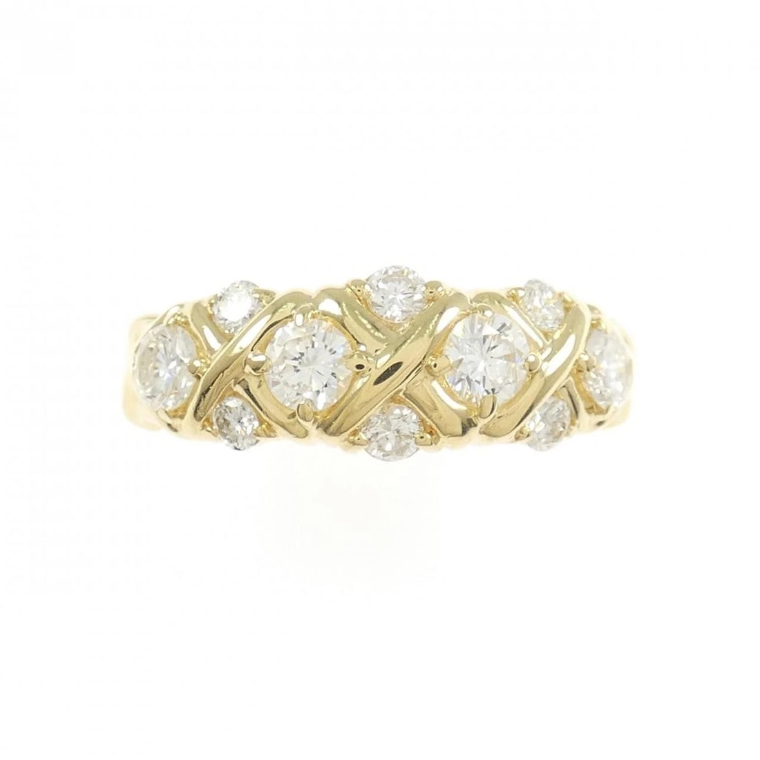 K18YG DIAMOND RING - 2