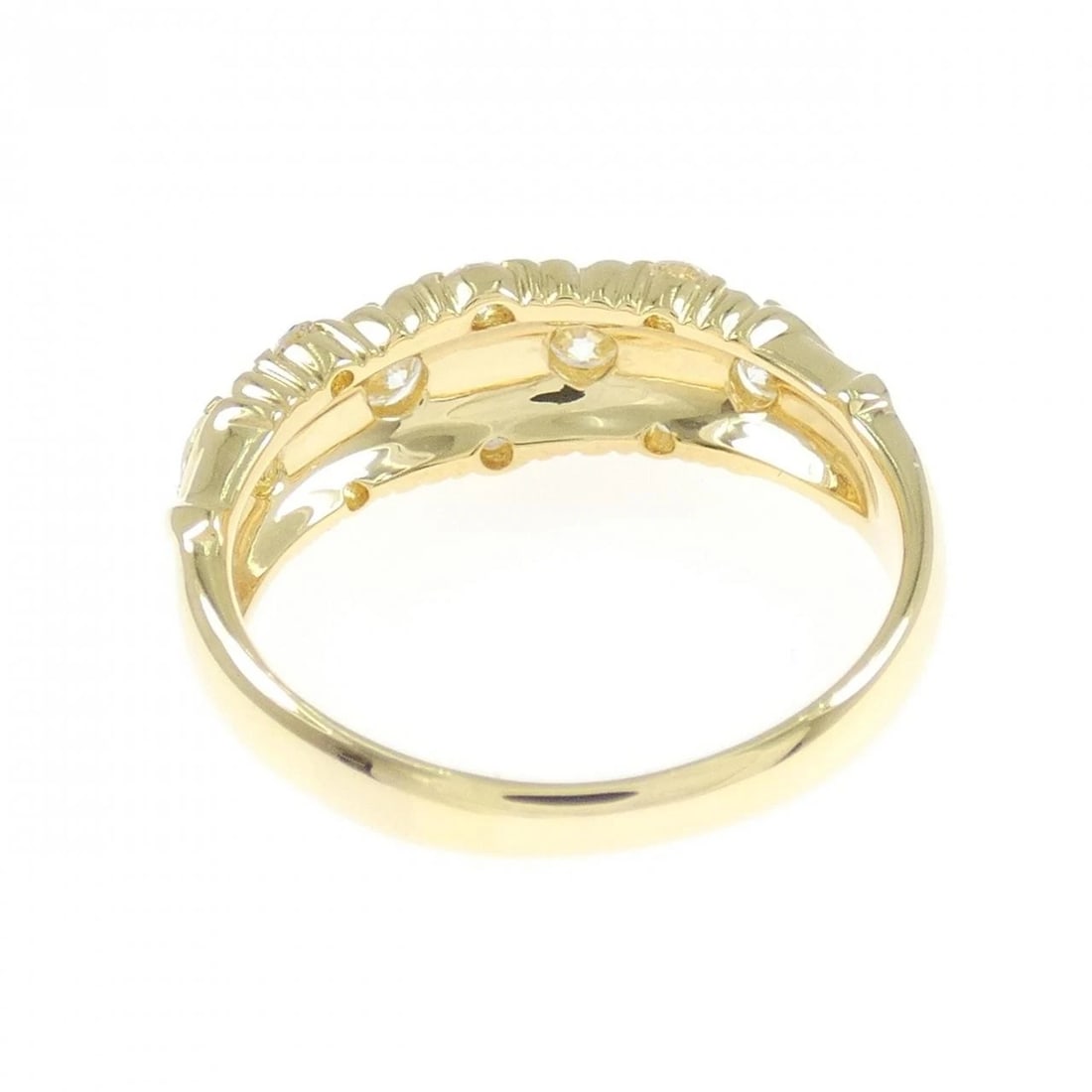 K18YG DIAMOND RING - 3