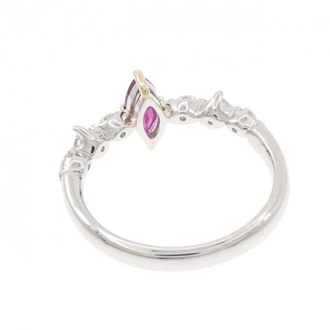 PT900 K18YG RUBY RING - 2