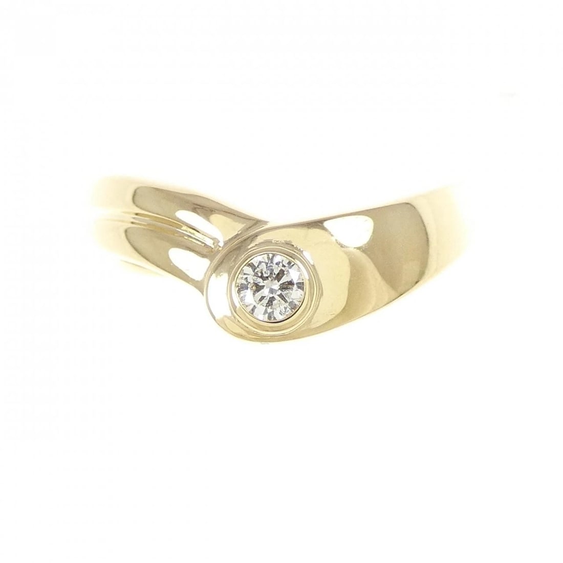 K18YG DIAMOND RING - 2
