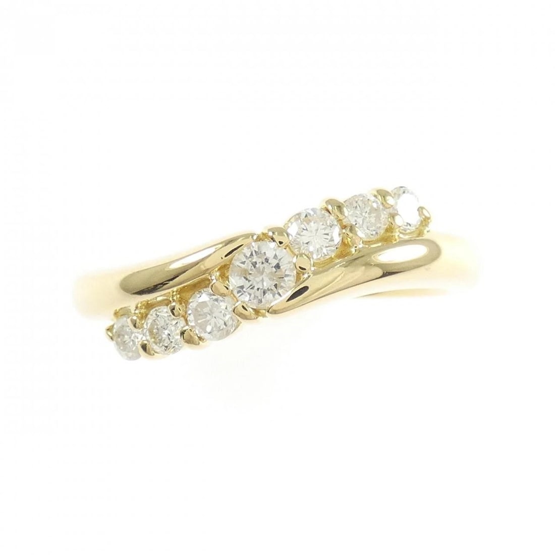 K18YG DIAMOND RING - 2