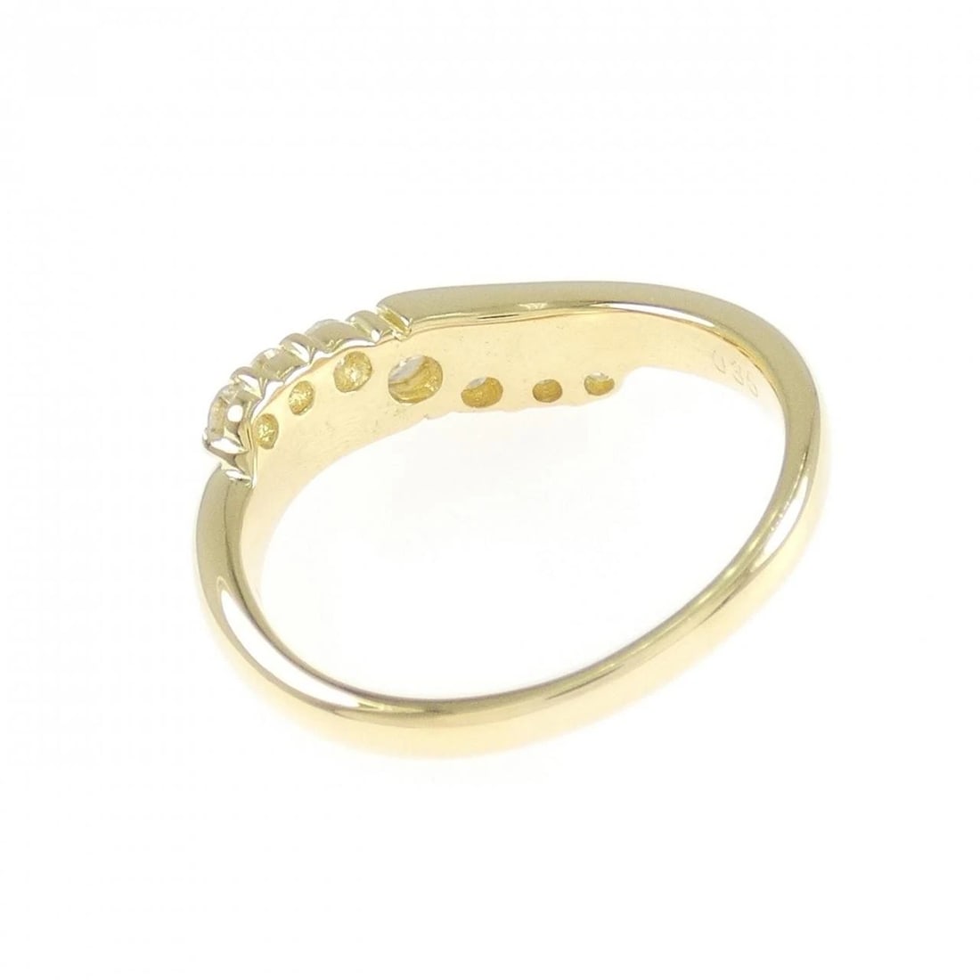 K18YG DIAMOND RING - 3