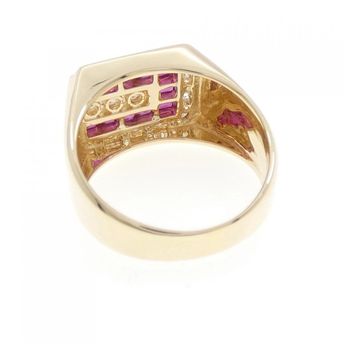 K18YG RUBY RING - 2