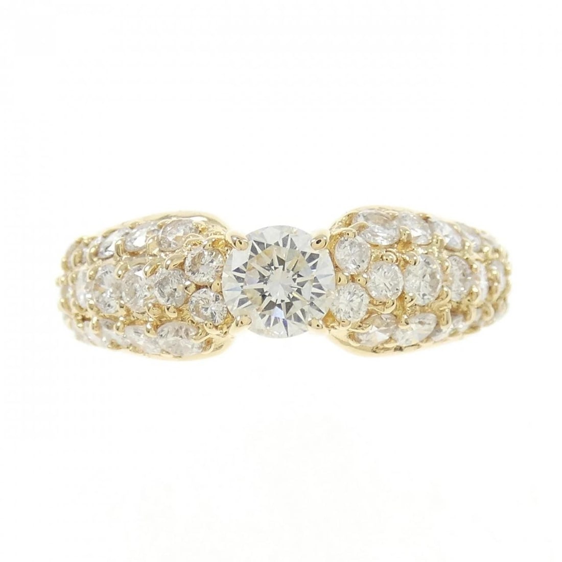 K18YG DIAMOND RING - 2