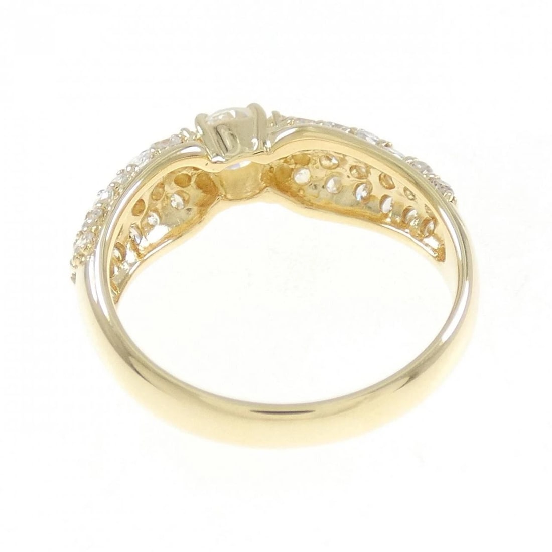 K18YG DIAMOND RING - 3