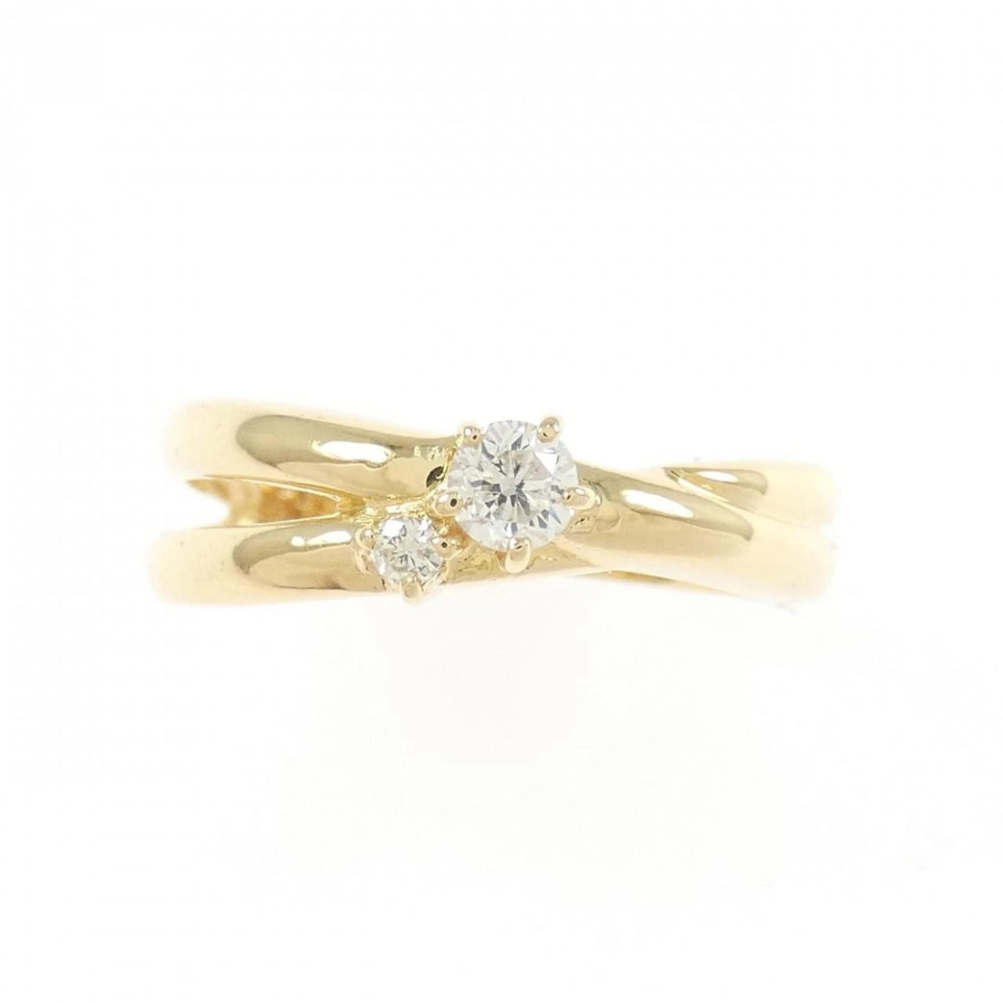 K18YG DIAMOND RING - 2