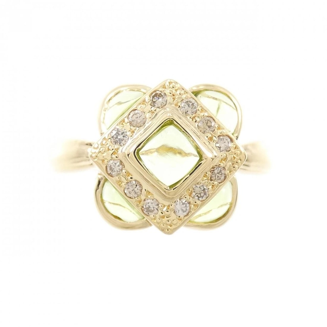 K18YG PERIDOT RING - 2