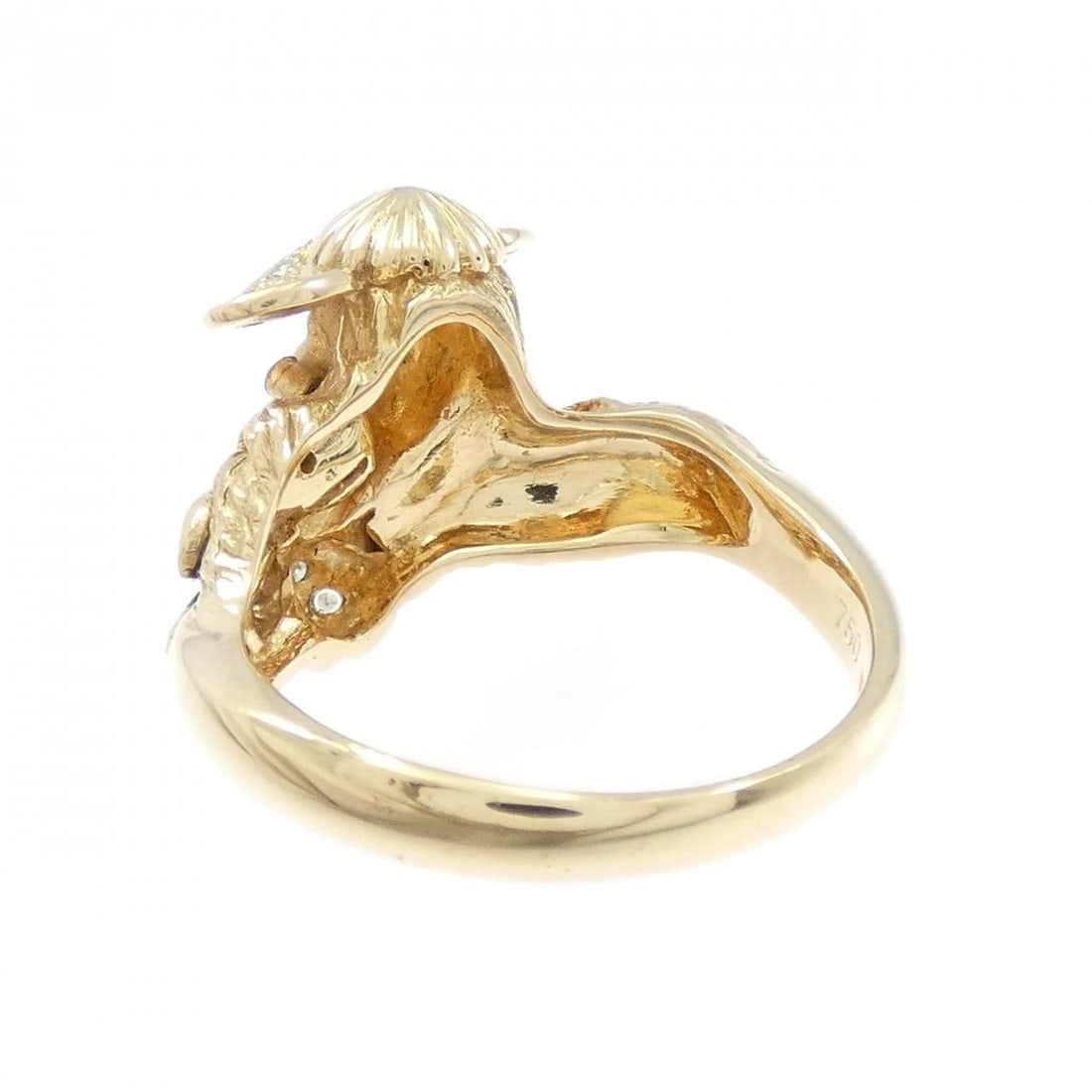 K18YG DIAMOND RING - 3