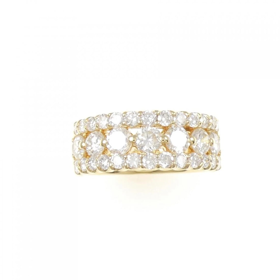 K18YG DIAMOND RING - 2