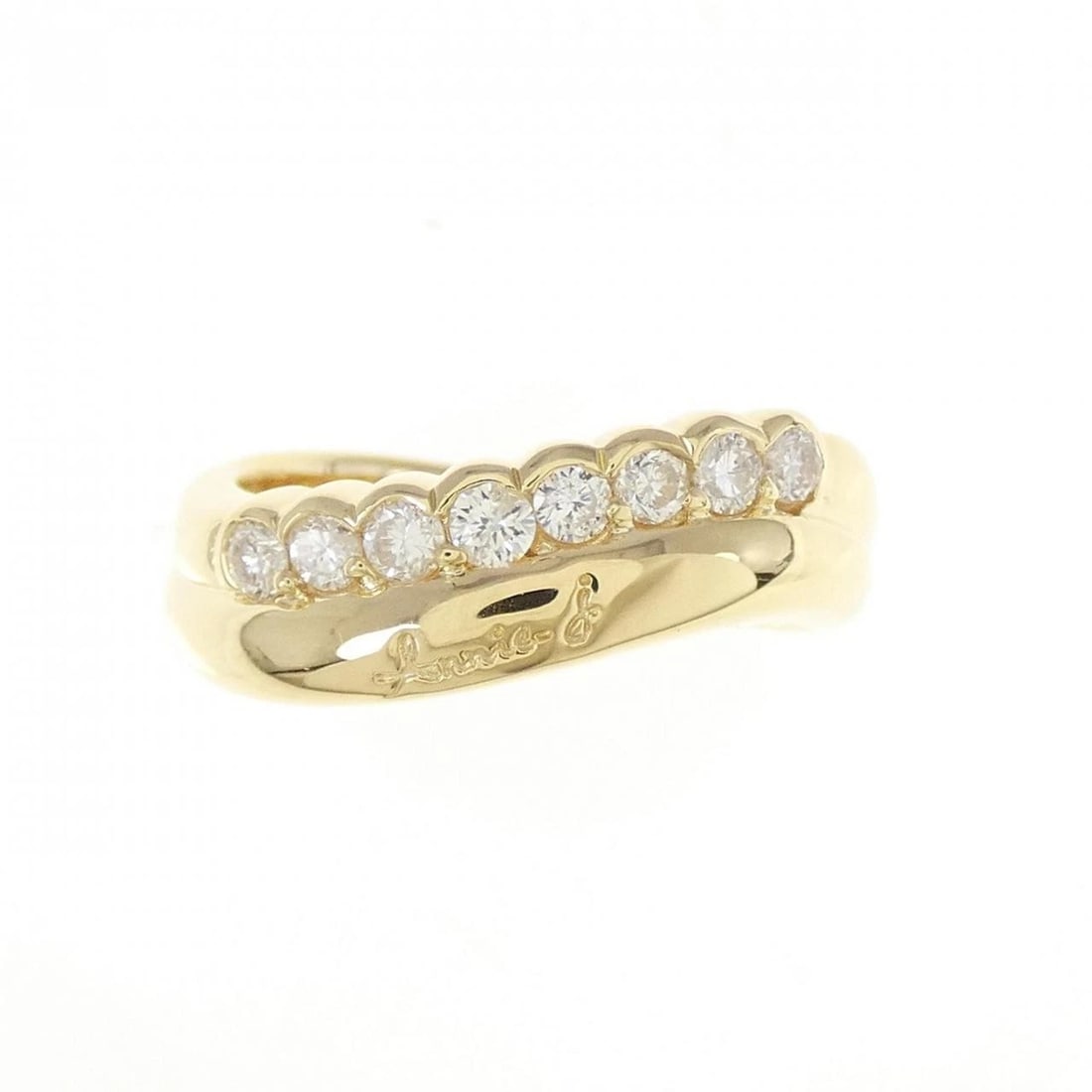 K18YG DIAMOND RING - 2