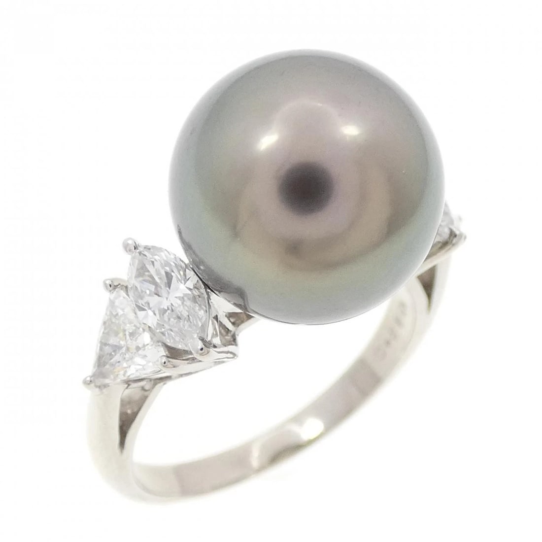 MIKIMOTO BLACK PEARL RING: MIKIMOTO Black Pearl Ring Brand: MIKIMOTO Type: Ring Material: Platinum 950, Main Stone/Creation Black Pearl Color: Platinum Size: 6.5US US Accessories: None Accessories Notice: When