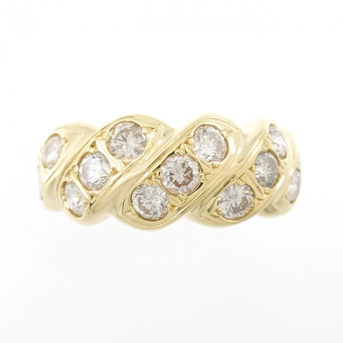 K18YG DIAMOND RING - 2