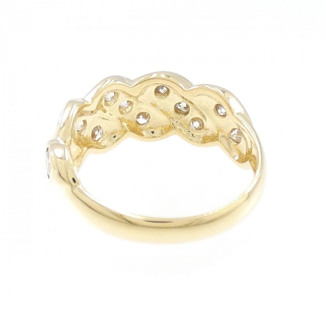 K18YG DIAMOND RING - 3