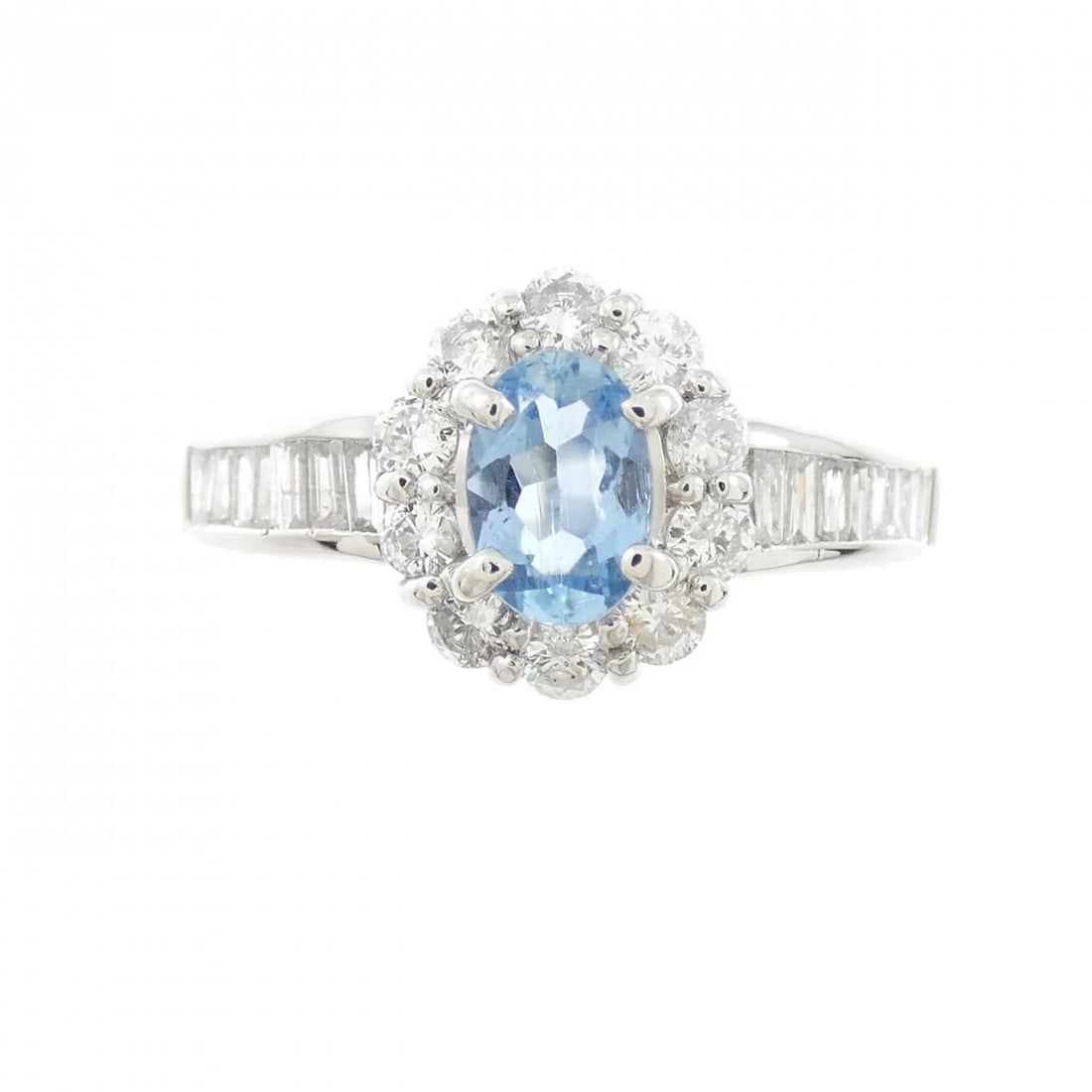 PT900 AQUAMARINE RING - 2
