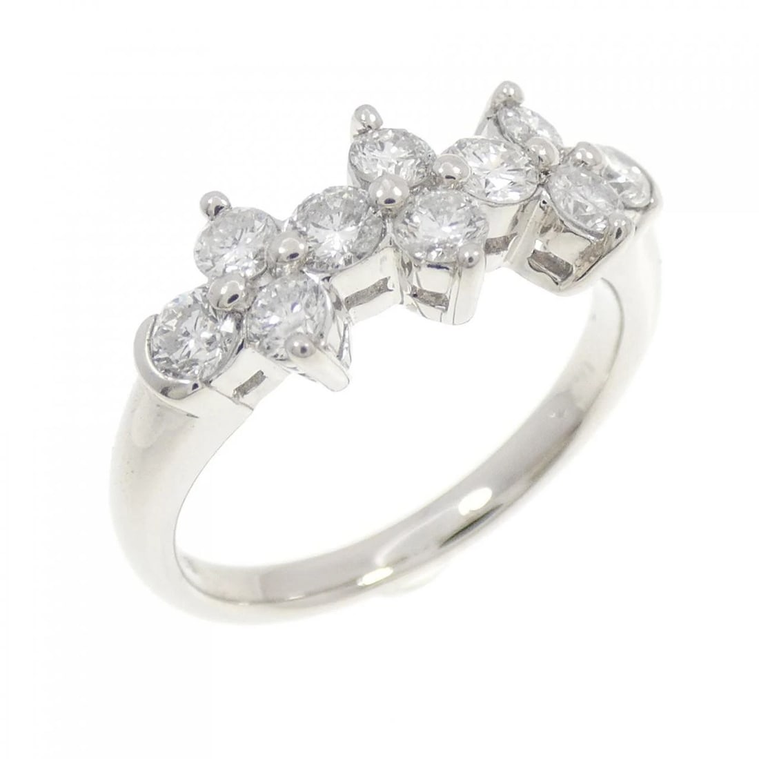 PT900 DIAMOND RING: PT900 Diamond Ring Brand: Unbranded Type: Ring Material: Platinum 900 Platinum, Main Stone/Creation natural Color: White Gold Size: 6 US Accessories: None Accessories Notice: When purchasi