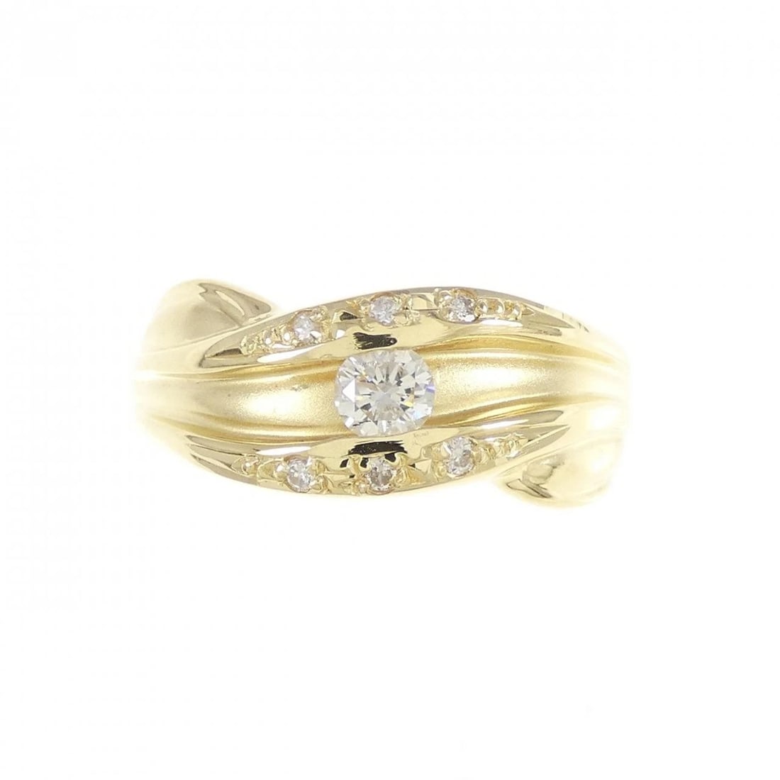 K18YG DIAMOND RING - 2