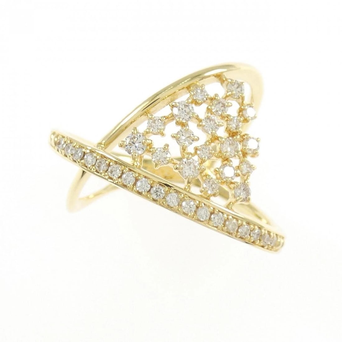 K18YG DIAMOND RING - 2
