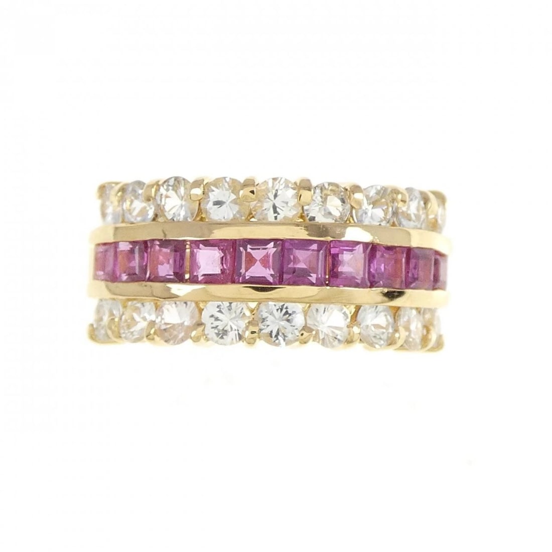 K18YG RUBY RING - 2