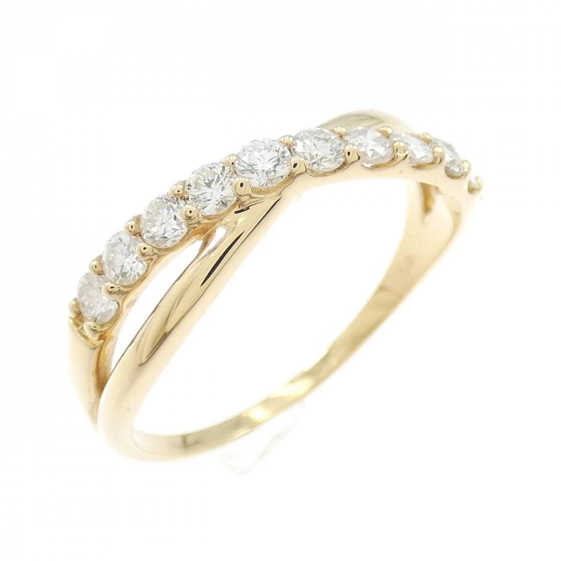 K18YG DIAMOND RING: K18YG Diamond Ring Brand: Unbranded Type: Ring Material: K18 Yellow Gold, Main Stone/Creation natural Color: Yellow Gold Size: 6 US Accessories: None Accessories Notice: When purchasing pr