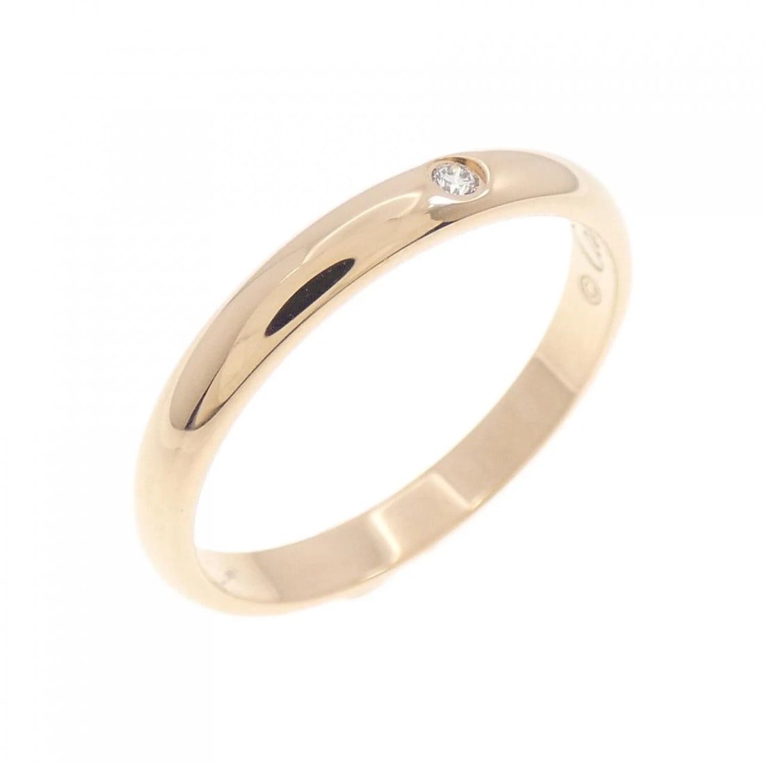 CARTIER WEDDING RING: Cartier wedding Ring Brand: Cartier Type: Ring Material: 750 Pink Gold, Main Stone/Creation Natural Color: Pink Gold Size: 5 (US size) Accessories: None Accessories Notice: When purchasing