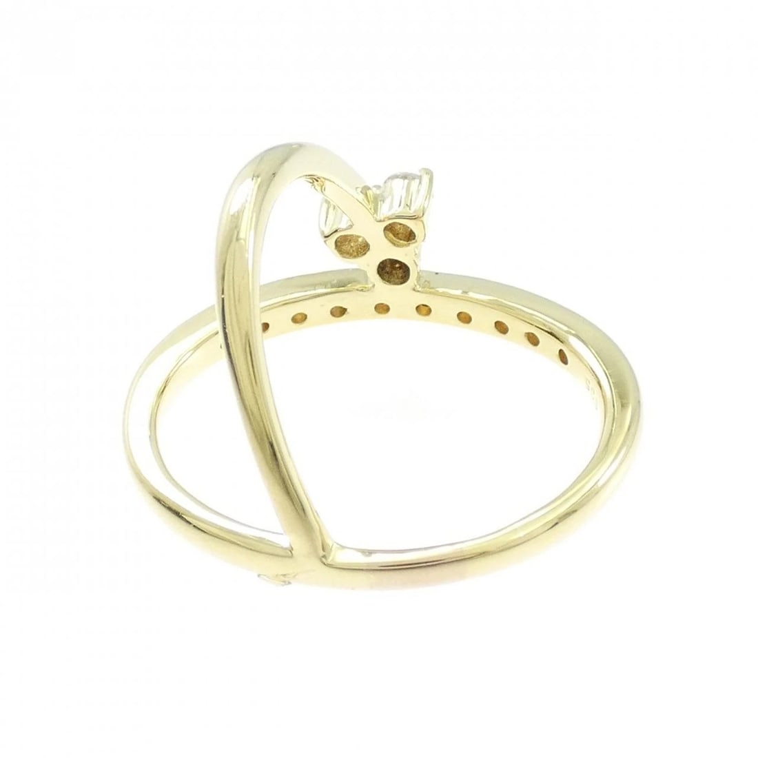 K18YG DIAMOND RING - 3