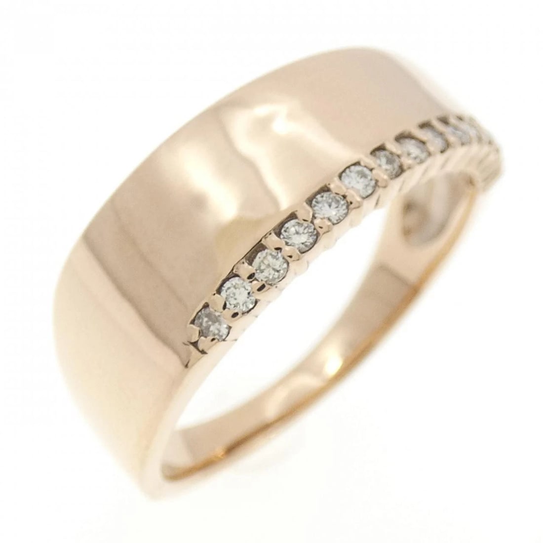 K18PG DIAMOND RING: K18PG Diamond Ring Brand: Unbranded Type: Ring Material: K18 Pink Gold, Main Stone/Creation Natural Color: Pink Gold Size: 8 ( US size) Accessories: None Accessories Notice: When purchasin