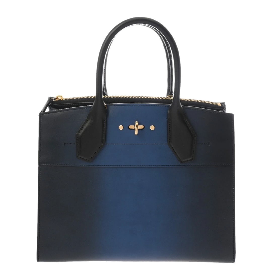 LOUIS VUITTON CITY STEAMER MM CALF LEATHER BLUE GRADATION HANDBAG HANDBAG: LOUIS VUITTON City Steamer MM Calf leather Blue gradation Handbag Handbag Brand: LOUIS VUITTON Type: Handbag Material: Calf leather Color: Blue gradation Size: H:about 10.2inch (Center) W:about 12