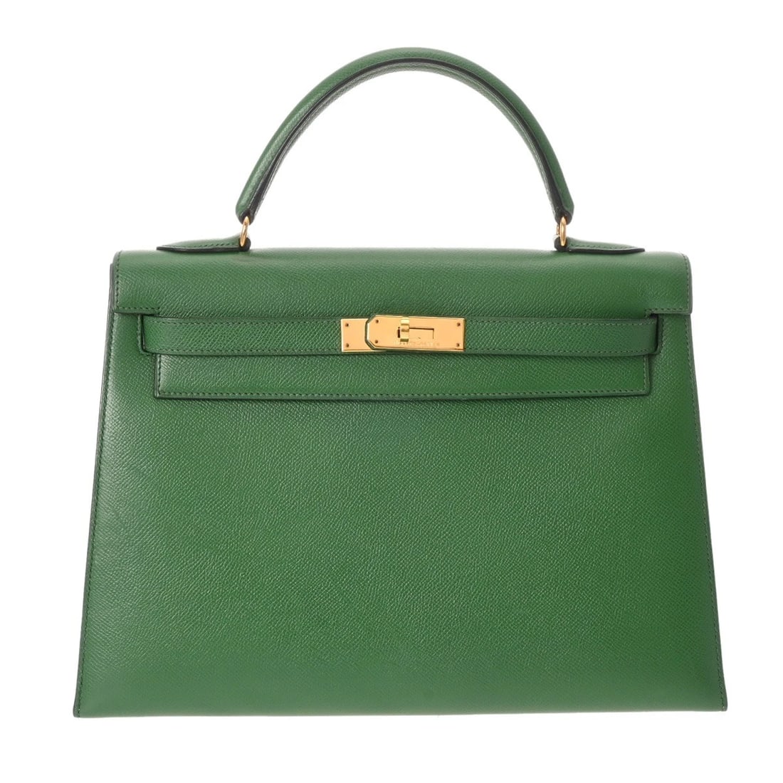 HERMES KELLY 32 OUTSIDE SEWING BOX SCARF GREEN 2WAY BAG 2WAY BAG (1 of 2)