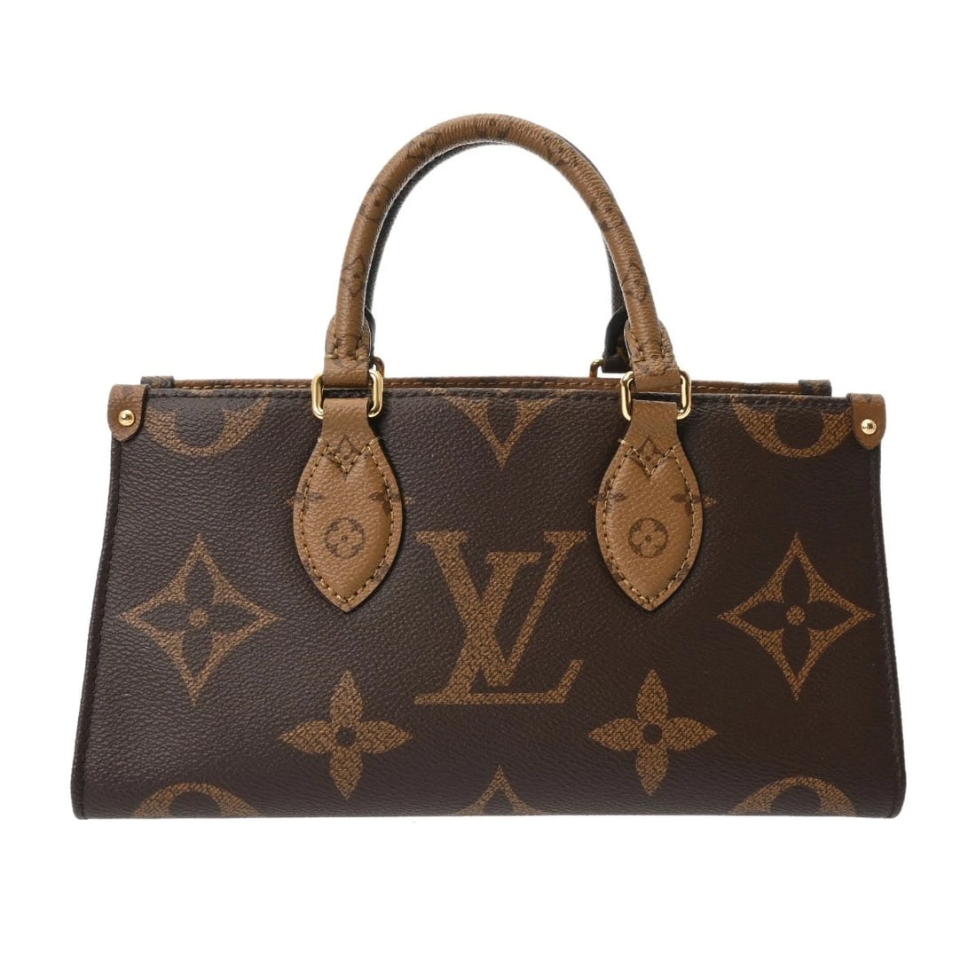 LOUIS VUITTON ON THE GO EW 2WAY MONOGRAM BROWN HANDBAG HANDBAG (1 of 7)
