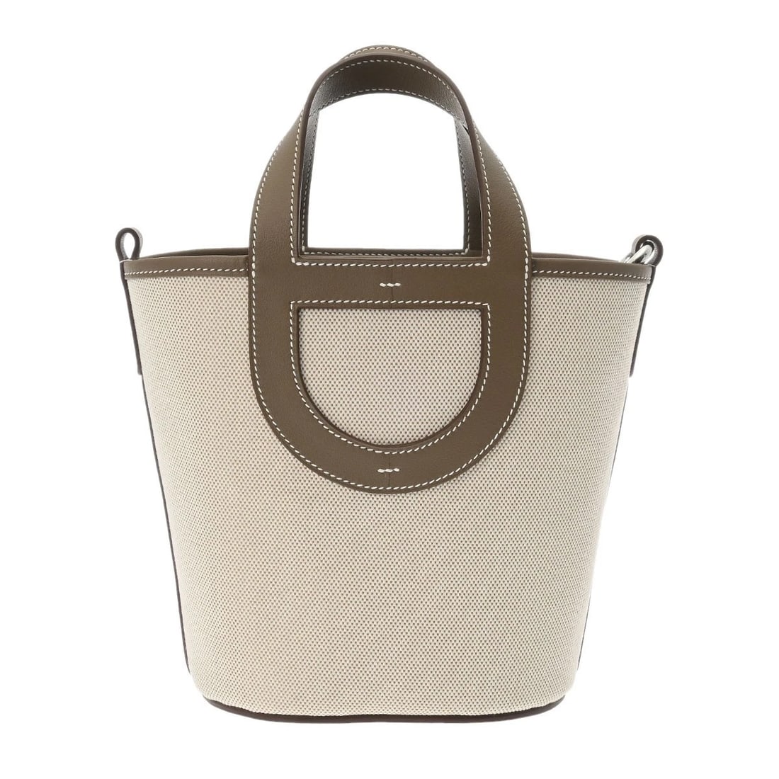 HERMES IN THE LOOP 18 TOWER ASH/VAUX SWIFT ECRU/ETOPE HANDBAG HANDBAG (1 of 12)