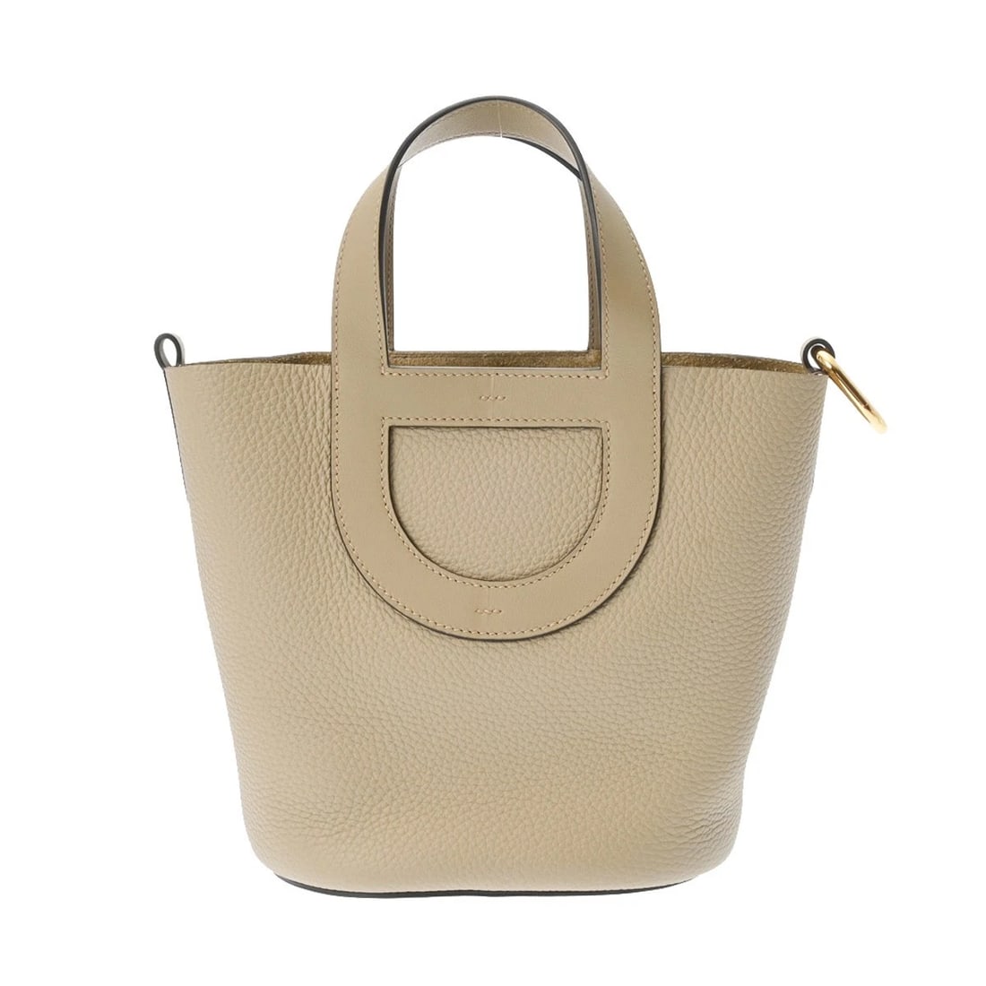 HERMES IN THE LOOP 18 TAURILLON CLEMENCE/VAUX SWIFT BEIGE MARFA HANDBAG HANDBAG (1 of 9)