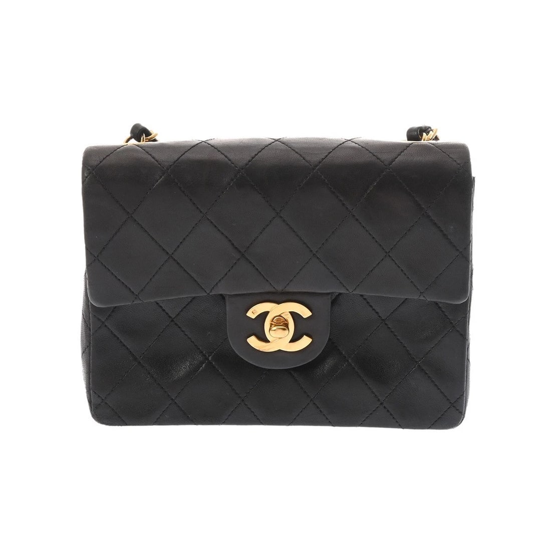 CHANEL MINI FLAP BAG MATRASSE LAMBSKIN BLACK SHOULDER BAG SHOULDER BAG: CHANEL Mini Flap Bag Matrasse lambskin black Shoulder Bag Shoulder Bag Brand: CHANEL Type: Shoulder Bag Material: lambskin Color: black × Gold Metal Size: H:about 5.1inch W:about 6.9inch D:about