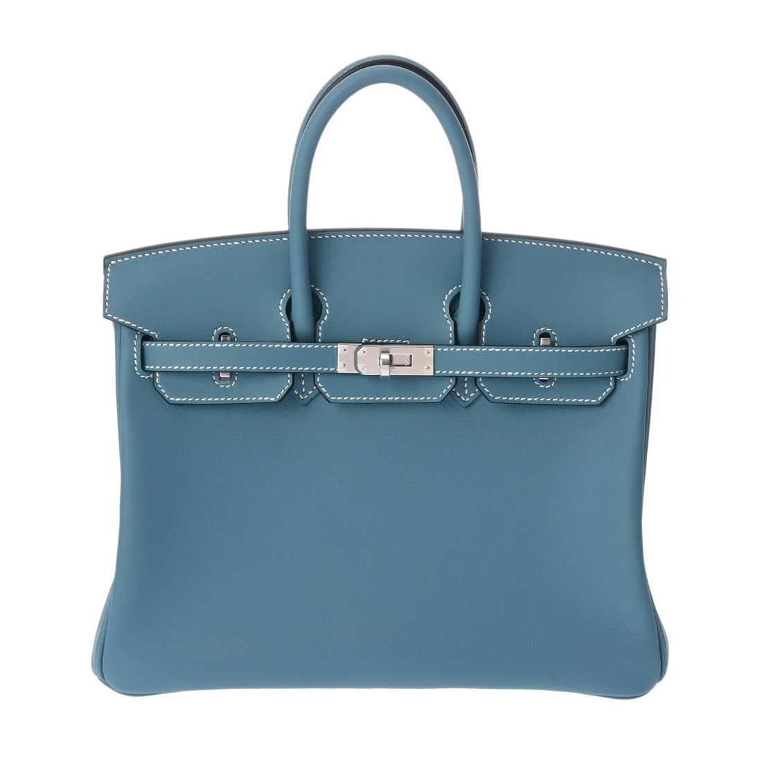 HERMES BIRKIN 25 VAUX SWIFT NEW BLUE GENE HANDBAG HANDBAG: HERMES Birkin 25 Vaux Swift new blue gene Handbag Handbag Brand: HERMES Type: Handbag Material: Vaux Swift Color: new blue gene × SilverMetal Size: H:about 8.1inch W:about 9.8inch D:about 5.3inch