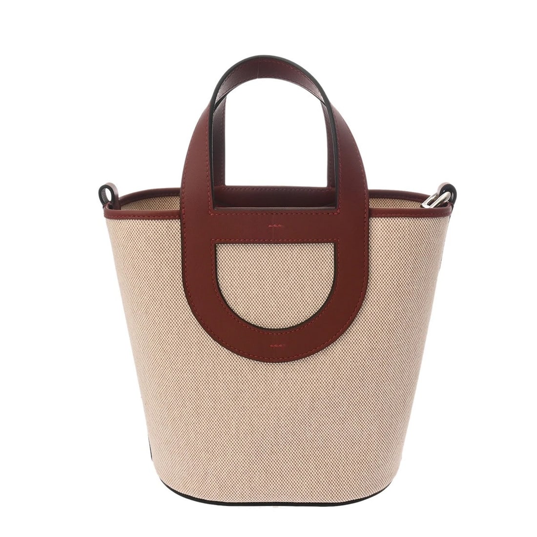 HERMES IN THE LOOP 18 TOWER ASH/VAUX SWIFT ECRU/ROUGE ASH HANDBAG HANDBAG (1 of 8)