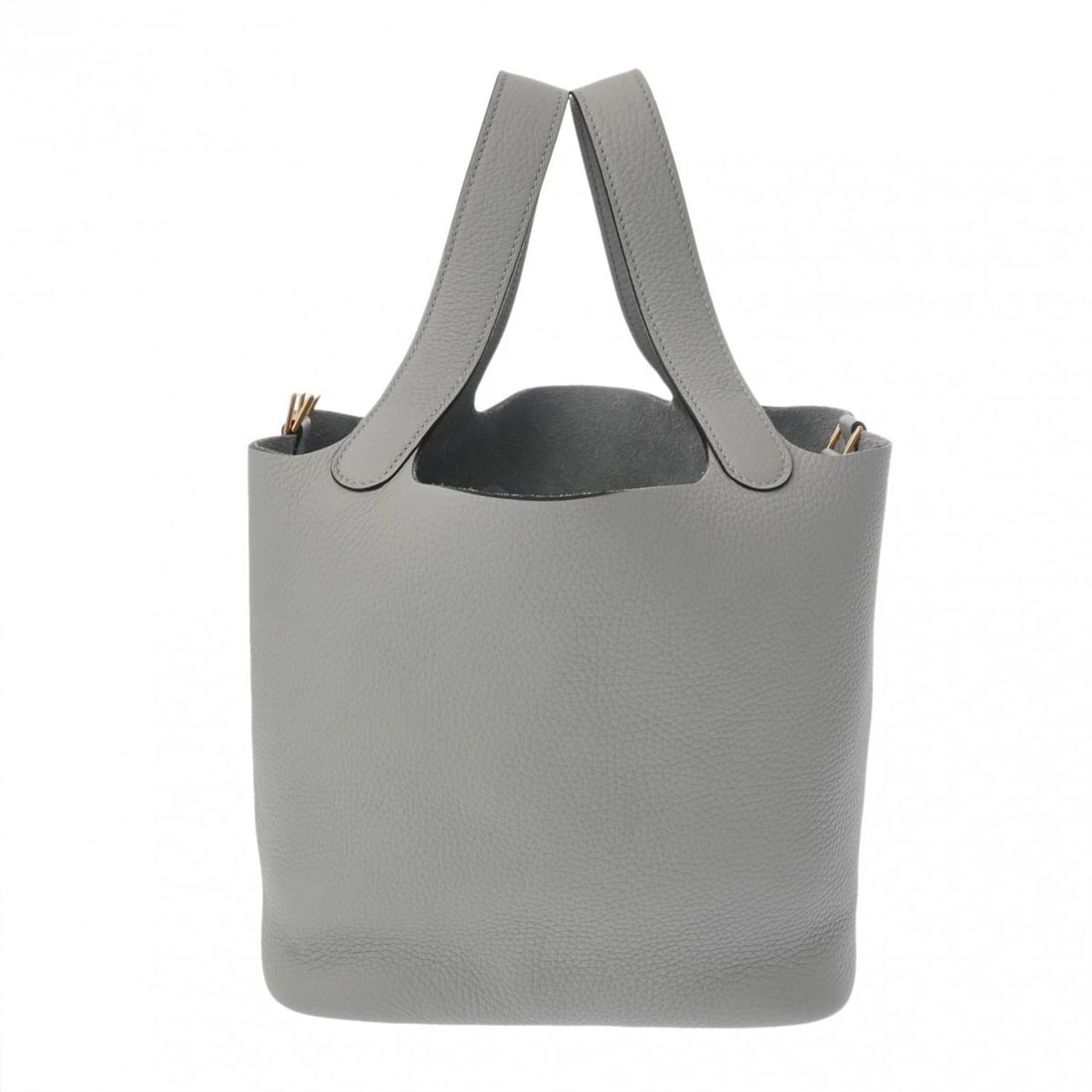 HERMES PICOTIN LOCK MM TAURILLON CLEMENCE GREEN PANTAN HANDBAG HANDBAG: HERMES Picotin Lock MM Taurillon Clemence Green Pantan Handbag Handbag Brand: HERMES Type: Handbag Material: Taurillon Clemence Color: Green Pantan × Gold Metal Size: H:about 8.9inch W:about 8.5i