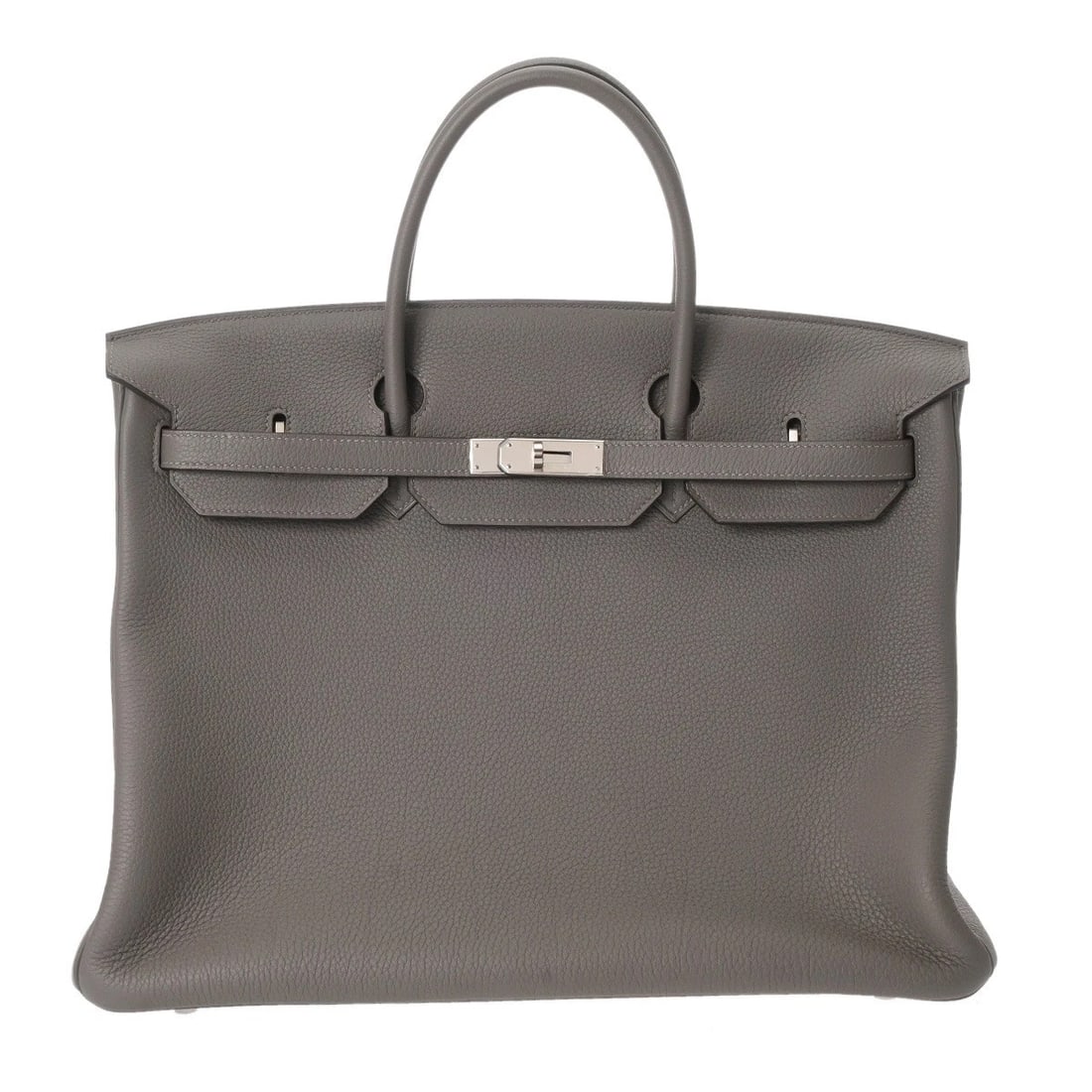 HERMES BIRKIN 40 TOGO GRIS MEYER UNISEX HANDBAG HANDBAG: HERMES Birkin 40 Togo Gris Meyer unisex Handbag Handbag Brand: HERMES Type: Handbag Material: Togo Color: Gris Meyer × SilverMetal Size: H:about 11.8inch W:about 15.7inch D:about 7.9inch Accesso